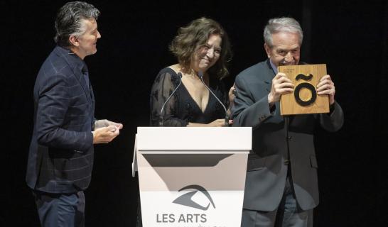 El Sr. Miquel Lerín, recollint el Premi Honorífic a la Gala VII Premis Ópera XXI ©artsfotografia